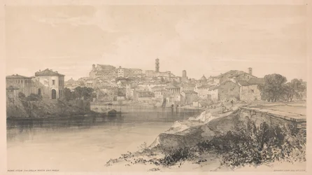 Roma vista da Via della Porta San Paolo, da obra «Vistas de Roma e arredores», 1841