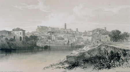 Vistas em Roma e seus arredores: Roma da via Porta San Paolo