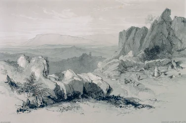 Vistas em Roma e arredores: vista de Olevano