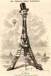 Caricatura de Gustave Eiffel