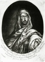 Sua Excelência Hamet Ben Hamet Ben Haddu Otter, publicado por John Lloyd, 1682 (mezzotint)