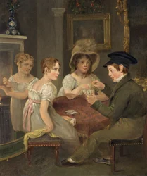 Sra. Sarah Cornock e seus três filhos, c.1810