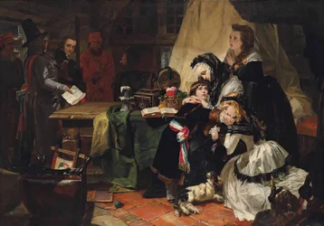 A última despedida de Maria Antonieta e seu filho, 1856.