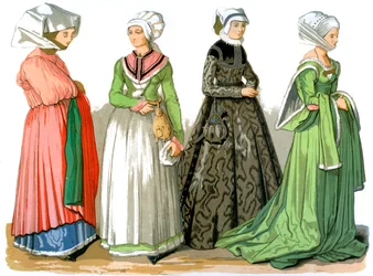 Mulheres de Nuremberg, Alemanha, século XVI 1849.