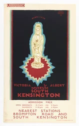 Cartaz, Victoria e Albert Musuem, para o London Underground, 1921