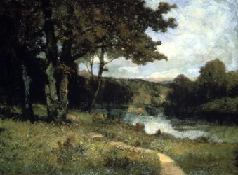Árvores perto de um rio, 1891