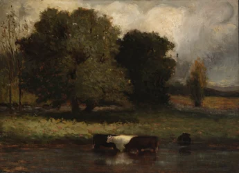 Sem título (Quatro vacas a passear no lago)