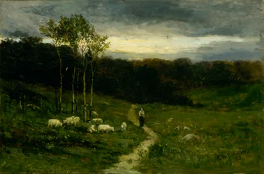Mulher descendo o caminho, 1882.
