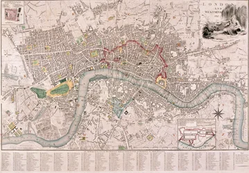 Mapa de Londres, 1797