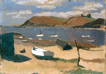 Baía de Carmarthen (Óleo sobre cartão)