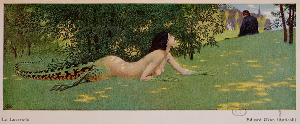 Lucertola (metade mulher, metade lagarto verde), 1908