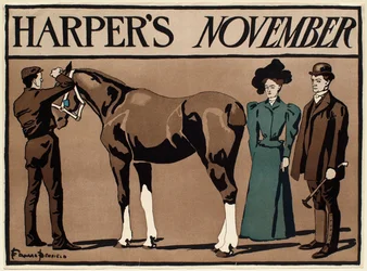 Dama e cavalheiro na exposição equestre, Harper