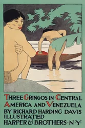 Poster promovendo três Gringos na América Central e Venezuela por Richard Harding Davis (1864 - 1916), pub. 1896