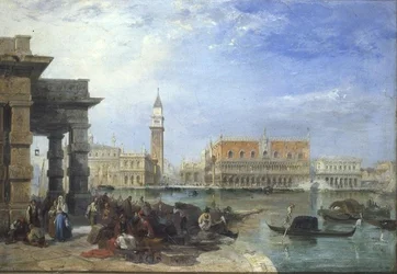 Vista da Dogana, Veneza, olhando para a Piazzetta e o Palácio Doge