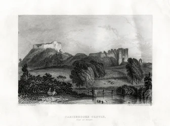Castelo de Carisbrooke, Newport, Ilha de Wight, 1860