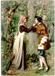Celia Diz à Rosalind que Orlando está na floresta