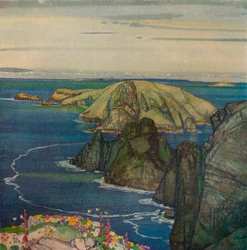 A ilha de Brecqhou, Off Sark, c1921