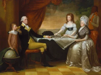 A Família Washington, 1789-1796.