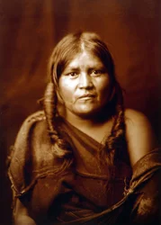 Uma mulher Hopi, indiana, c. 1904, foto de Edward S. Curtis