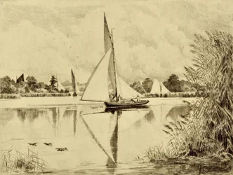 O Bure: Em Wroxham Road, c.1880 (gravura)