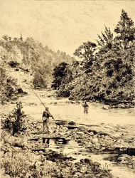 Os Tees: The Tees at Ovington, c.1880 (gravura)