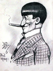 Phil May (1864-1903) (lápis sobre papel)