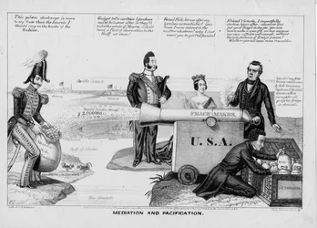 Mediação e pacificação, publicado por HR Robinson, Nova York, 1846