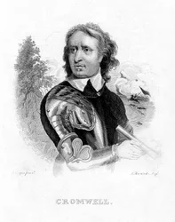 Oliver Cromwell, líder militar e político inglês, século XIX