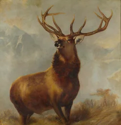 Monarch of the Glen (óleo sobre tela)