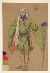 Esboço de traje para o Rei Ricardo II