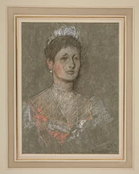 Coroação de Eduardo VII. Retrato: princesa Louise de Battenberg