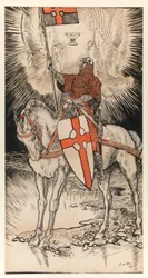 Desenho para o cartaz de divulgação da exposição e publicação do livro da Abadia