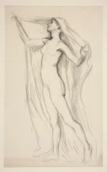 Estudo de figura para mural no edifício do Capitólio do Estado em Harrisburg, Pennsylvania, 1902-1911 (completado por John Singer Sargent)