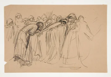 Galahad and the Captive Virtues, estudo para The Quest of the Holy Grail (série de quinze pinturas para a Biblioteca Pública de Boston, concluída em 1901)
