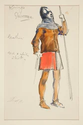 Glaiveman, esboço de fantasia para Henry Irving