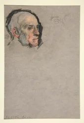 Cabeça de homem, retrato para a coroação de Eduardo VII