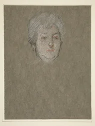 Cabeça de uma mulher idosa para a Coroação de Eduardo VII
