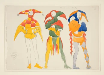 Itinerant Fools, esboço de figurino para Henry Irving
