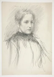 Retrato de uma jovem Sra. Abbey (?)
