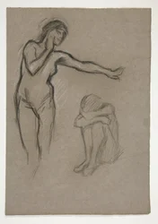 Esboço de duas figuras