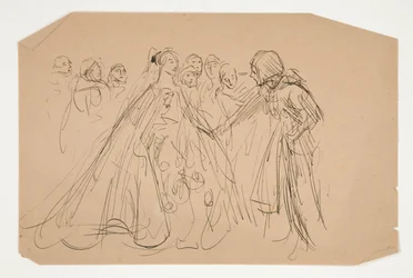 Estudo para The Quest of the Holy Grail (série de quinze pinturas para a Biblioteca Pública de Boston, concluída em 1901)