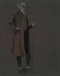 Estudo para a figura de John Bartram, em