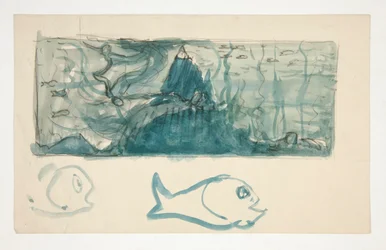 Cena subaquática - ilustração não identificada