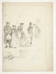 Ilustração sem título para Oliver Goldsmith