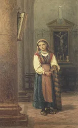 Garota italiana na igreja