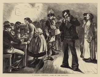 Um salão de marinheiros no East End