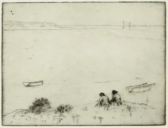 Desenhando à beira-mar (gravura)