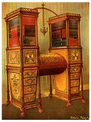 A Irmã Embutida Gabinete de Secretária e Estante Dupla, Sheraton, 1911-1912.