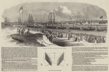 Abertura do West Hartlepool New Dock