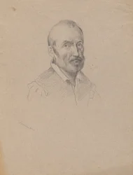 Retrato de um Homem, esboço para assinatura do Compacto na Cabine do Mayflower